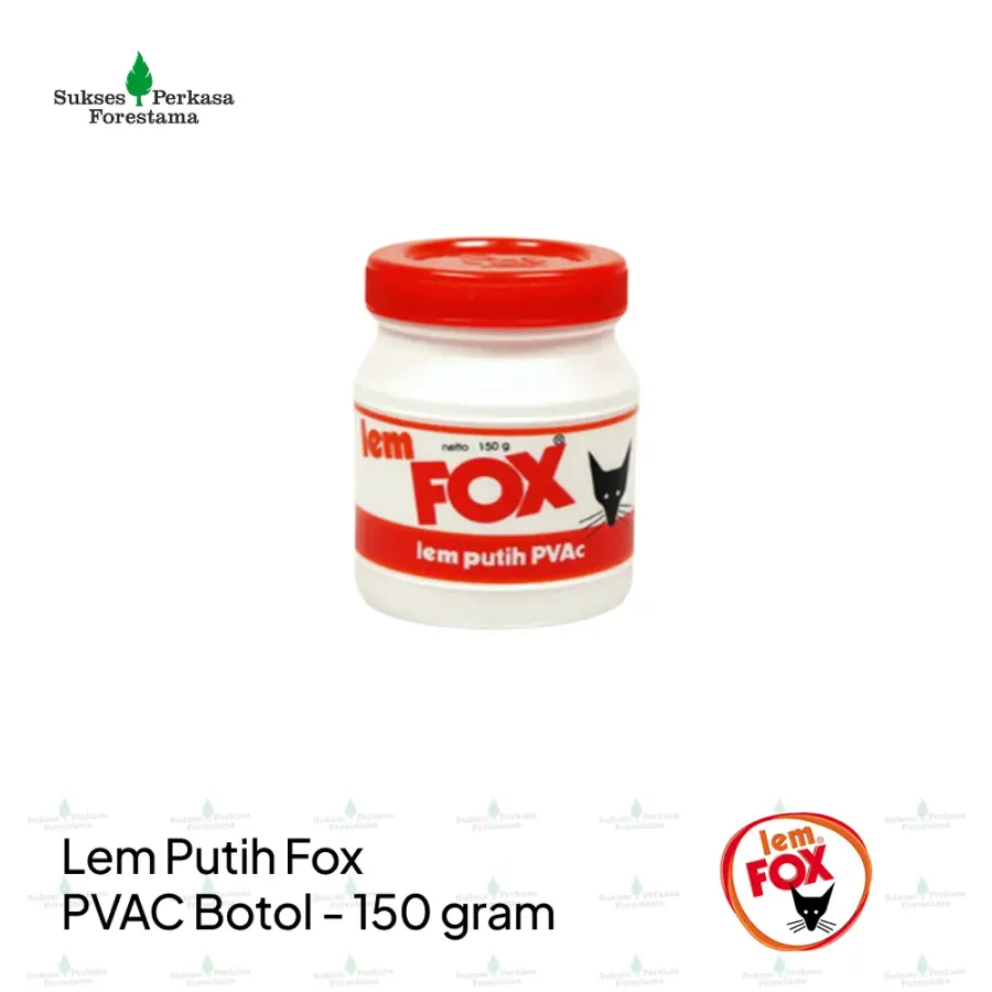 Lem Putih Fox PVAC Botol 150 gram