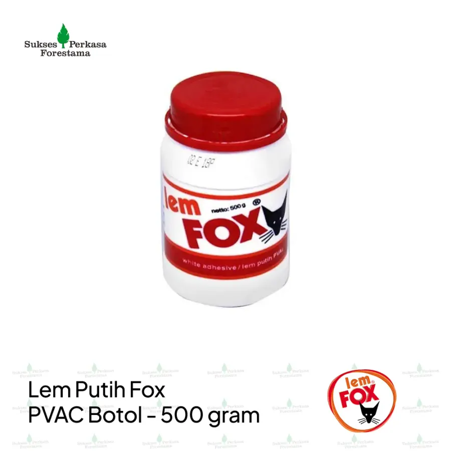 Lem Putih Fox PVAC Botol 500 gram