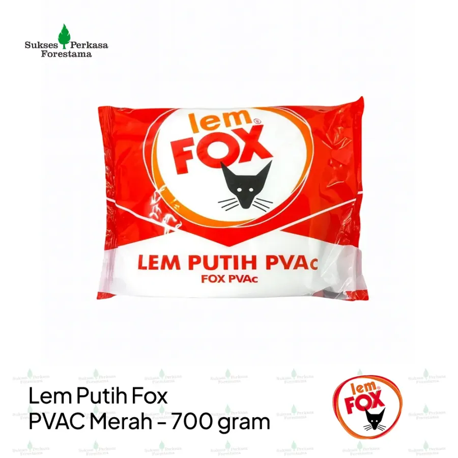Lem Putih Fox PVAC Merah 700 gram