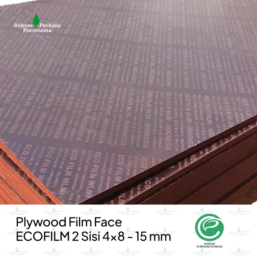 Plywood Film Face ECOFILM 2 Sisi 4x8 - 15 mm