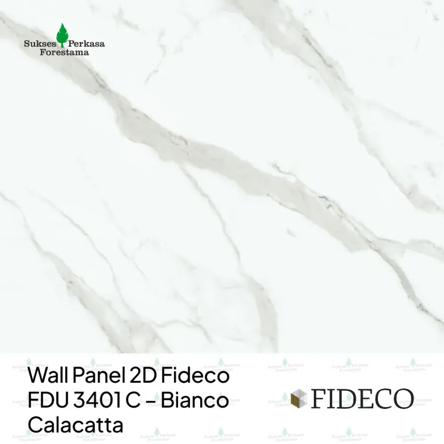 Wall Panel 2D Fideco FDU 3401 C – Bianco Calacatta