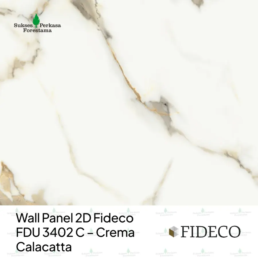 Wall Panel 2D Fideco FDU 3402 C – Crema Calacatta