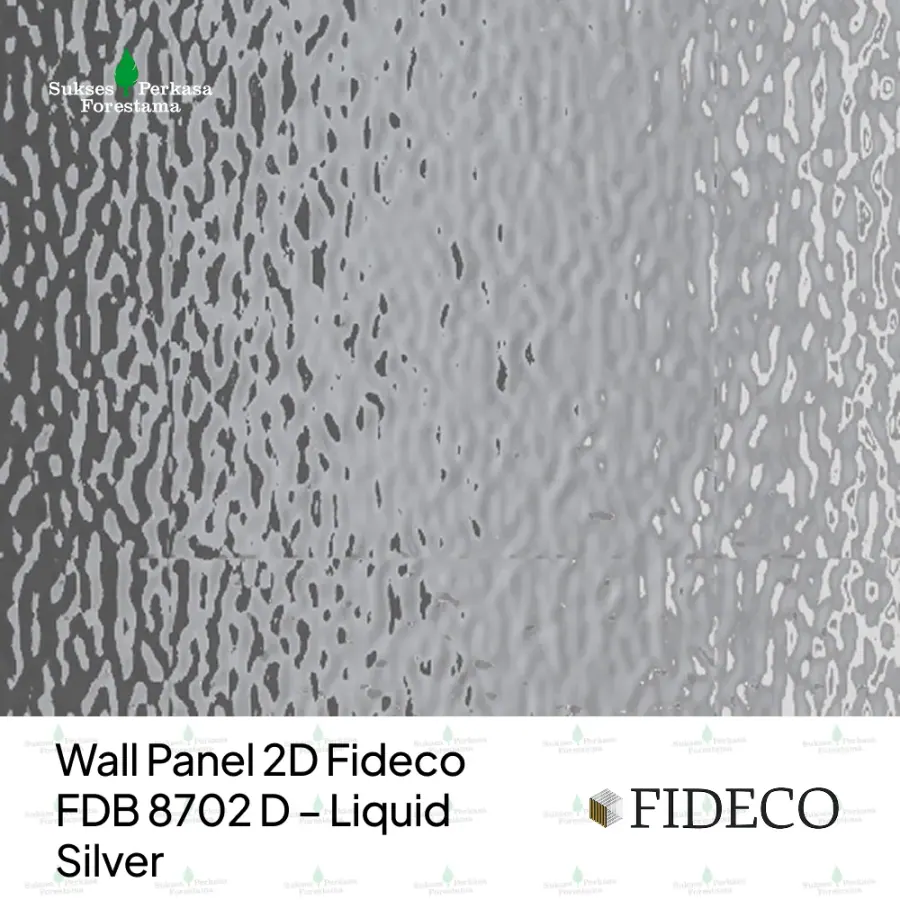 Wall Panel 2D Fideco FDB 8702 D – Liquid Silver
