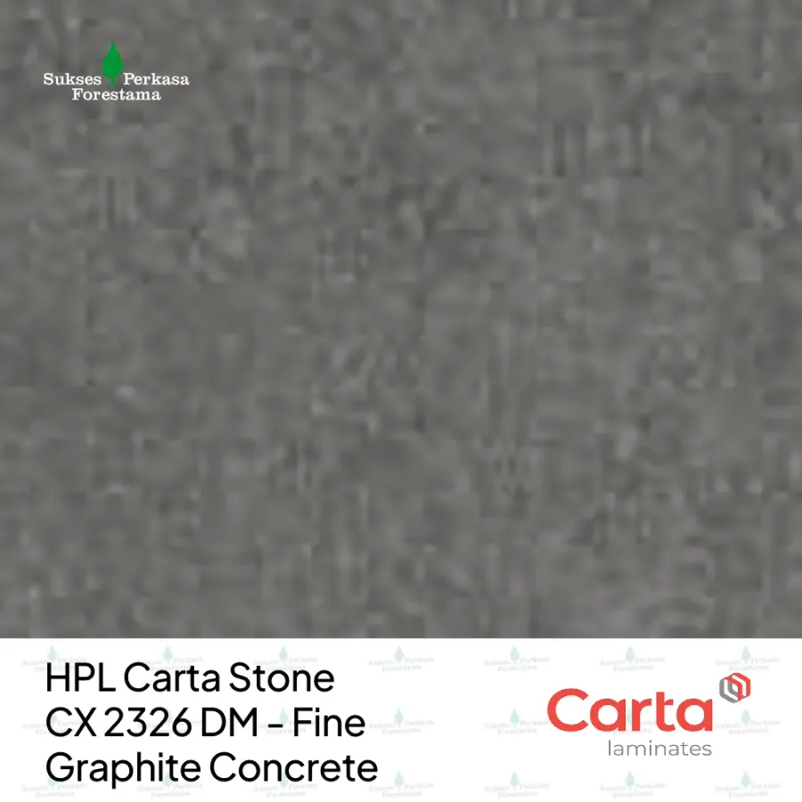 HPL Carta Stone CX 2326 DM - Fine Graphite Concrete
