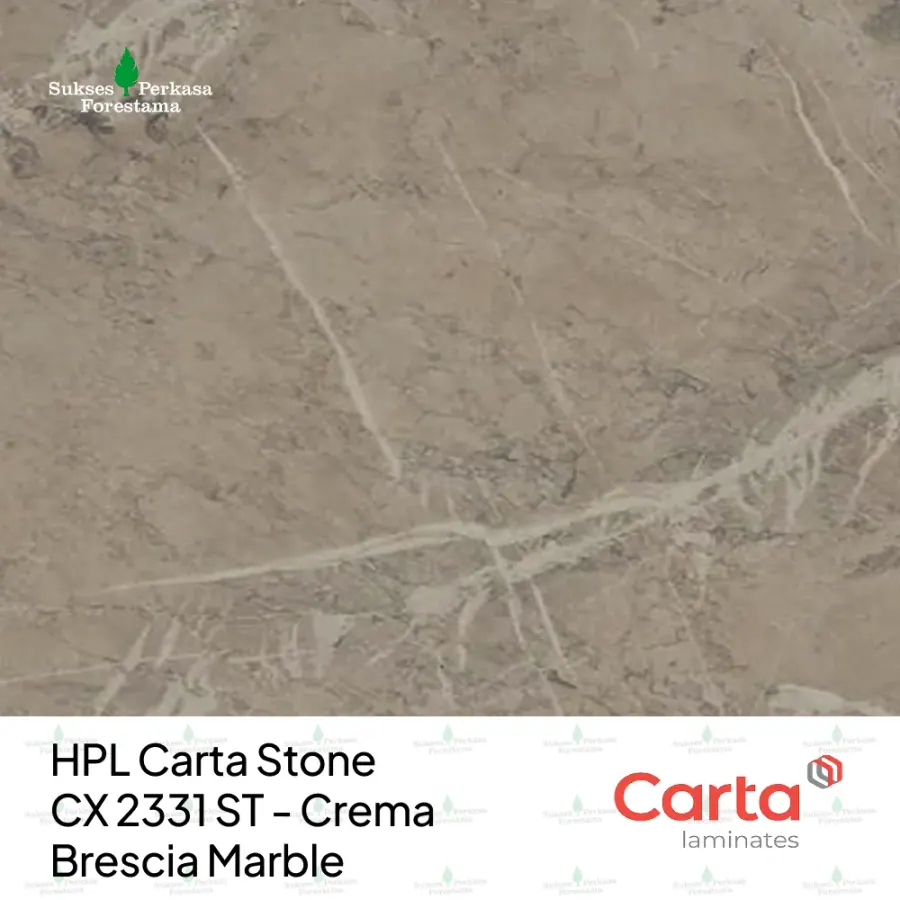 HPL Carta Stone CX 2331 ST - Crema Brescia Marble