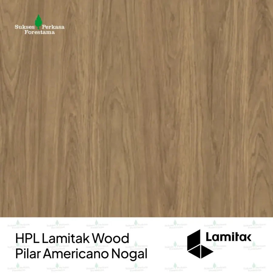 HPL Lamitak Wood Pilar Americano Nogal