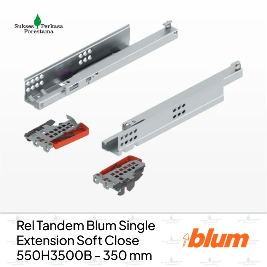 Rel Tandem Blum Single Extension Soft Close 550H3500B - 350 mm