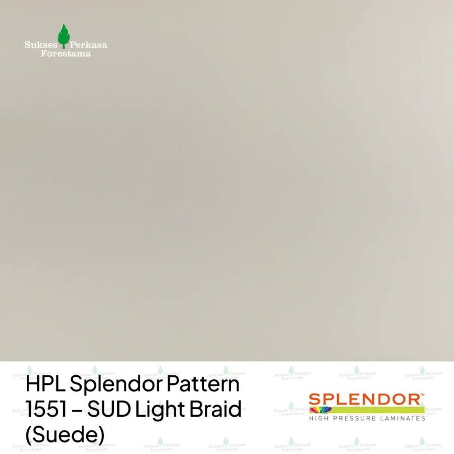 HPL Splendor Pattern 1551 – SUD Light Braid (Suede)