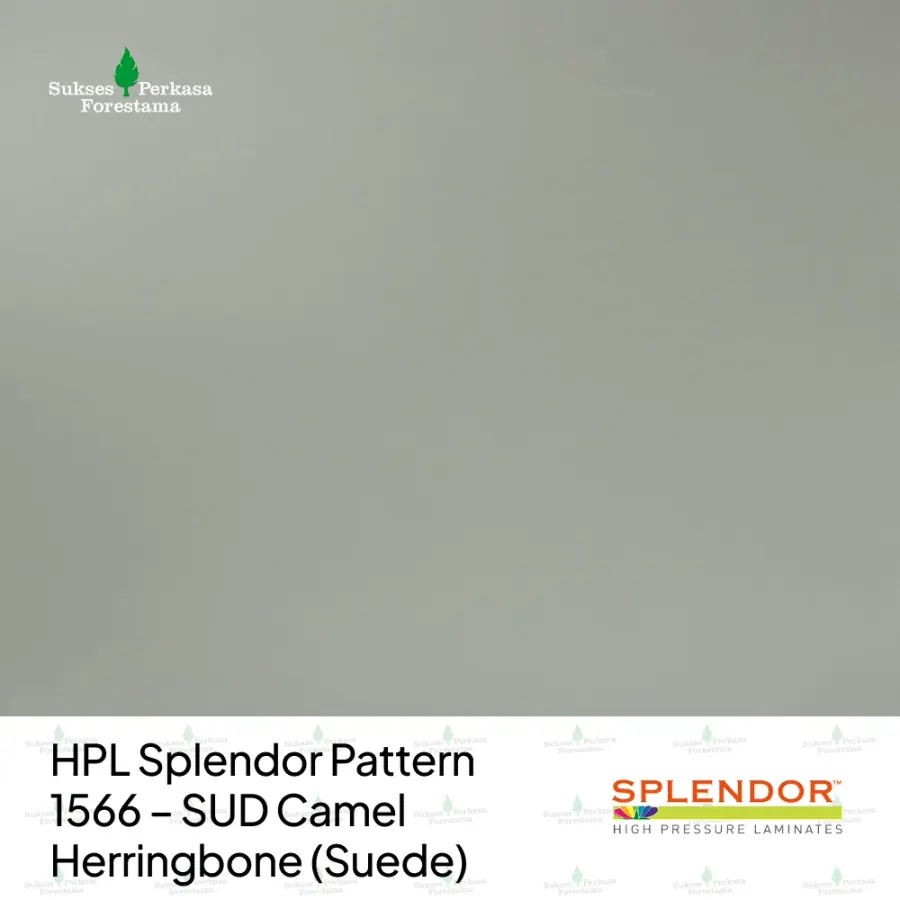 HPL Splendor Pattern 1566 – SUD Camel Herringbone (Suede)