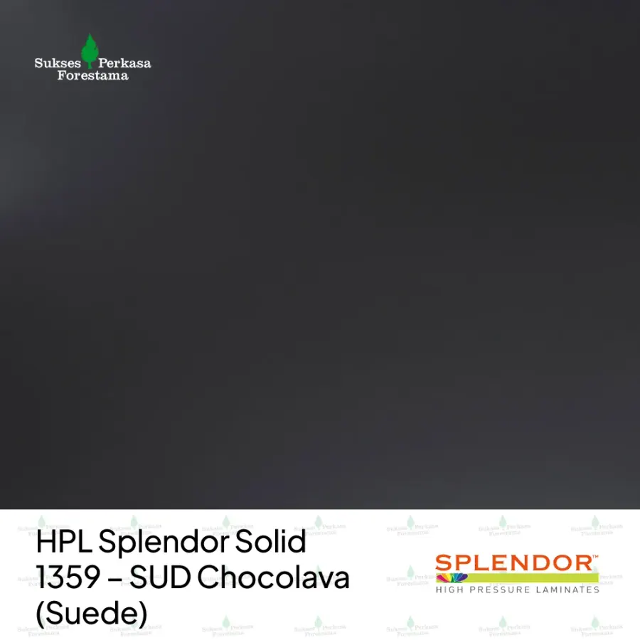 HPL Splendor Solid 1359 – SUD Chocolava (Suede)