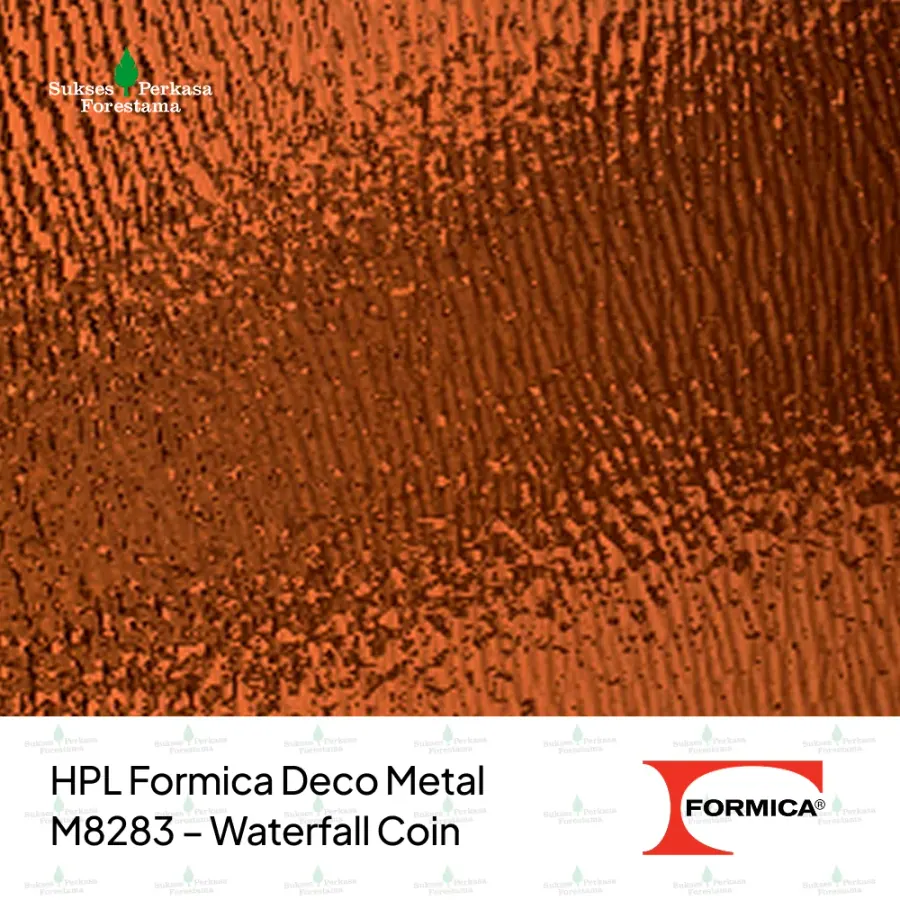 HPL Formica Deco Metal M8283 – Waterfall Coin