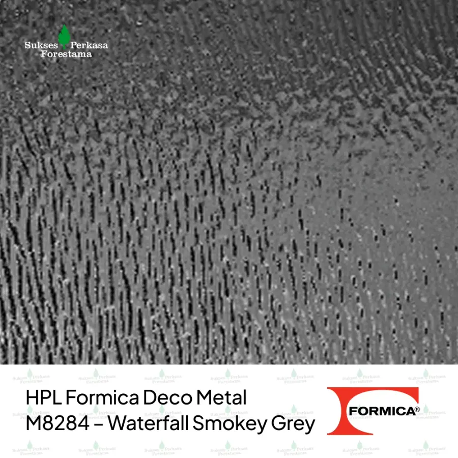 HPL Formica Deco Metal M8284 – Waterfall Smokey Grey
