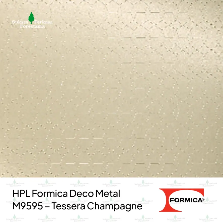 HPL Formica Deco Metal M9595 – Tessera Champagne