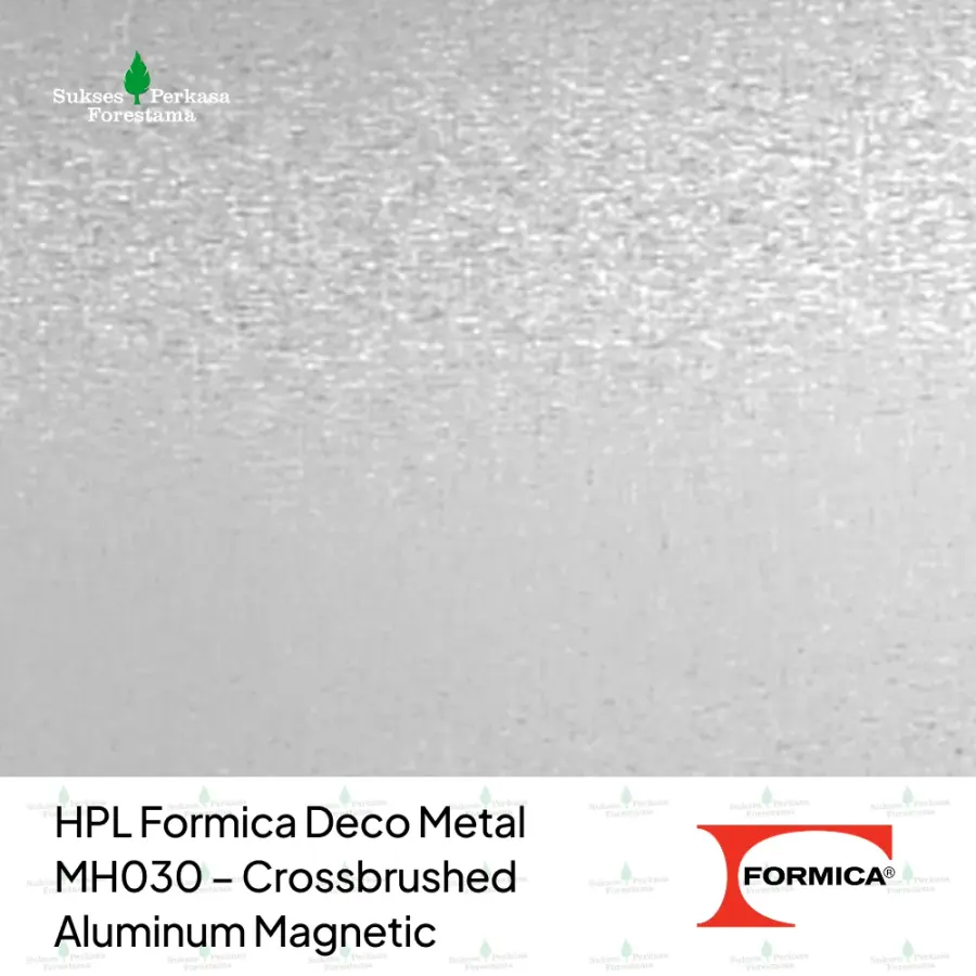 HPL Formica Deco Metal MH030 – Crossbrushed Aluminum Magnetic