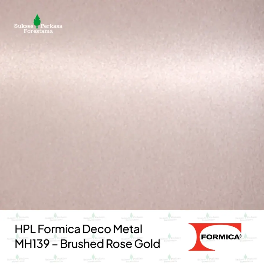 HPL Formica Deco Metal MH139 – Brushed Rose Gold