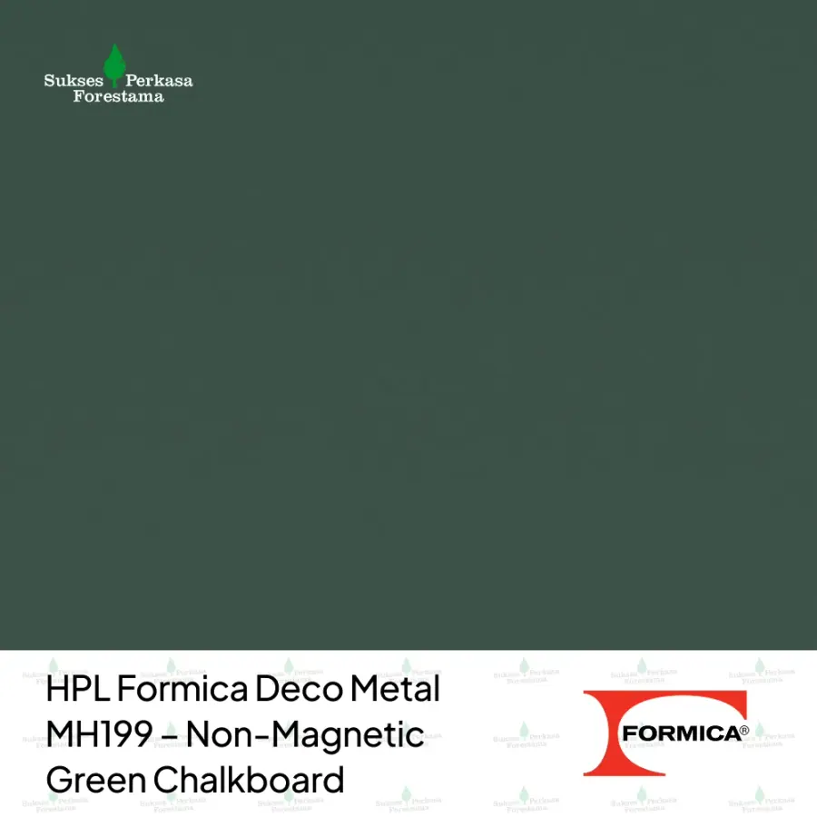 HPL Formica Deco Metal MH199 – Non-Magnetic Green Chalkboard