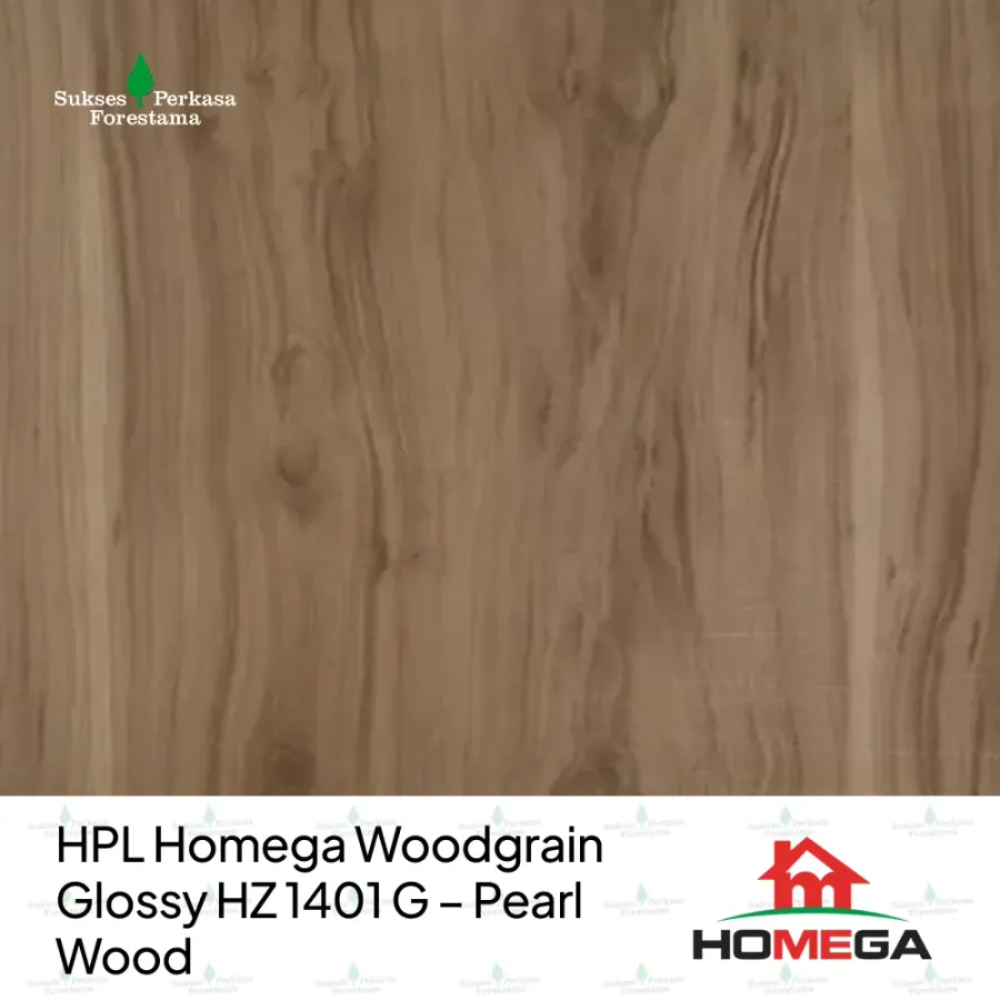 HPL Homega Woodgrain Glossy HZ 1401 G – Pearl Wood