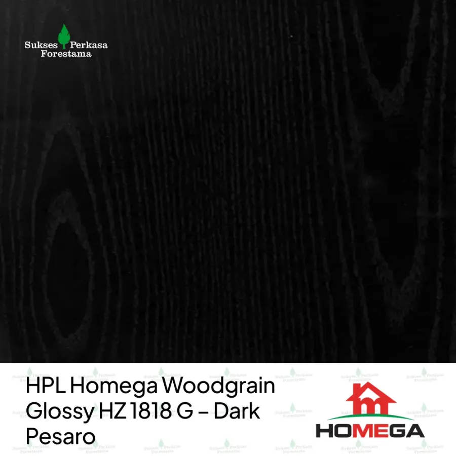HPL Homega Woodgrain Glossy HZ 1818 G – Dark Pesaro