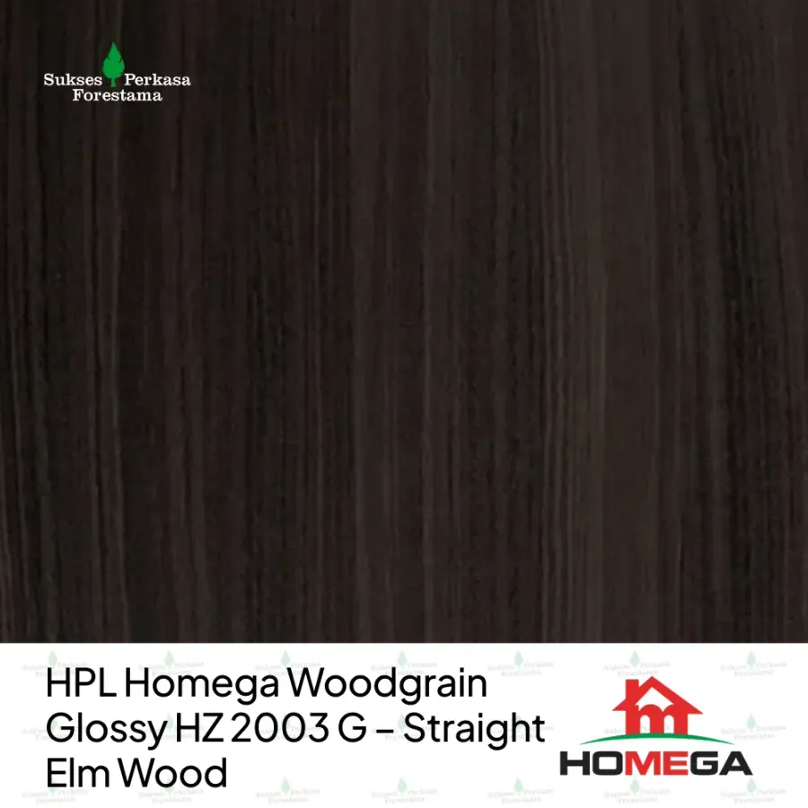 HPL Homega Woodgrain Glossy HZ 2003 G – Straight Elm Wood