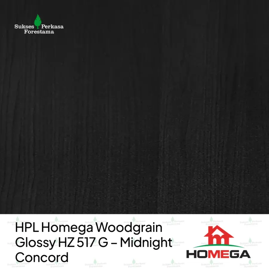 HPL Homega Woodgrain Glossy HZ 517 G – Midnight Concord