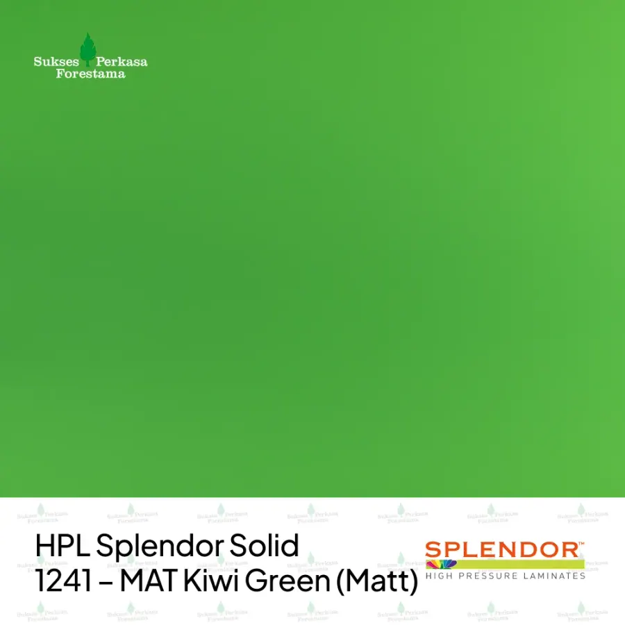 HPL Splendor Solid 1241 – MAT Kiwi Green (Matt)