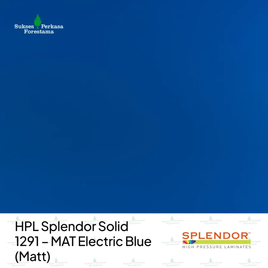 HPL Splendor Solid 1291 – MAT Electric Blue (Matt)