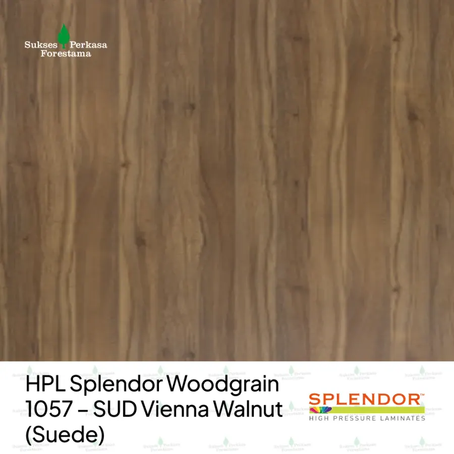 HPL Splendor Woodgrain 1057 – SUD Vienna Walnut (Suede)