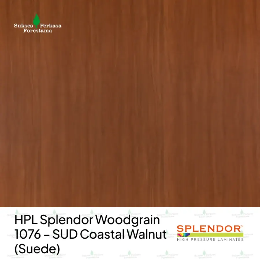 HPL Splendor Woodgrain 1076 – SUD Coastal Walnut (Suede)