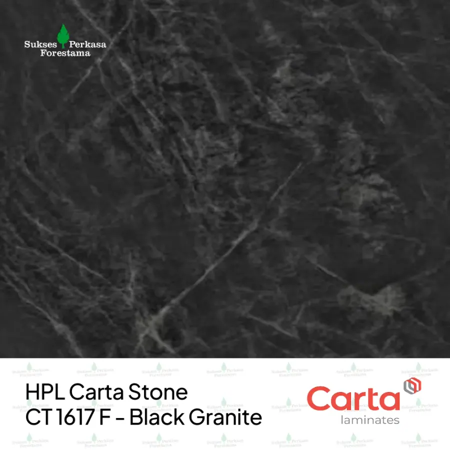 HPL Carta Stone CT 1617 F - Black Granite