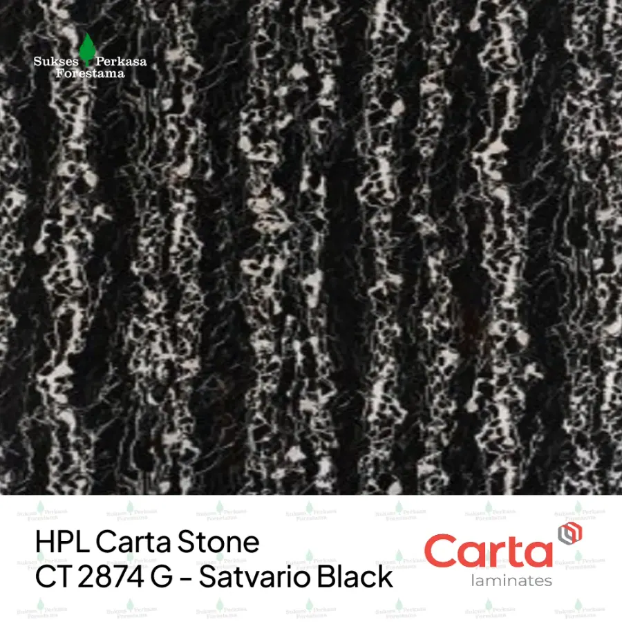 HPL Carta Stone CT 2874 G - Satvario Black