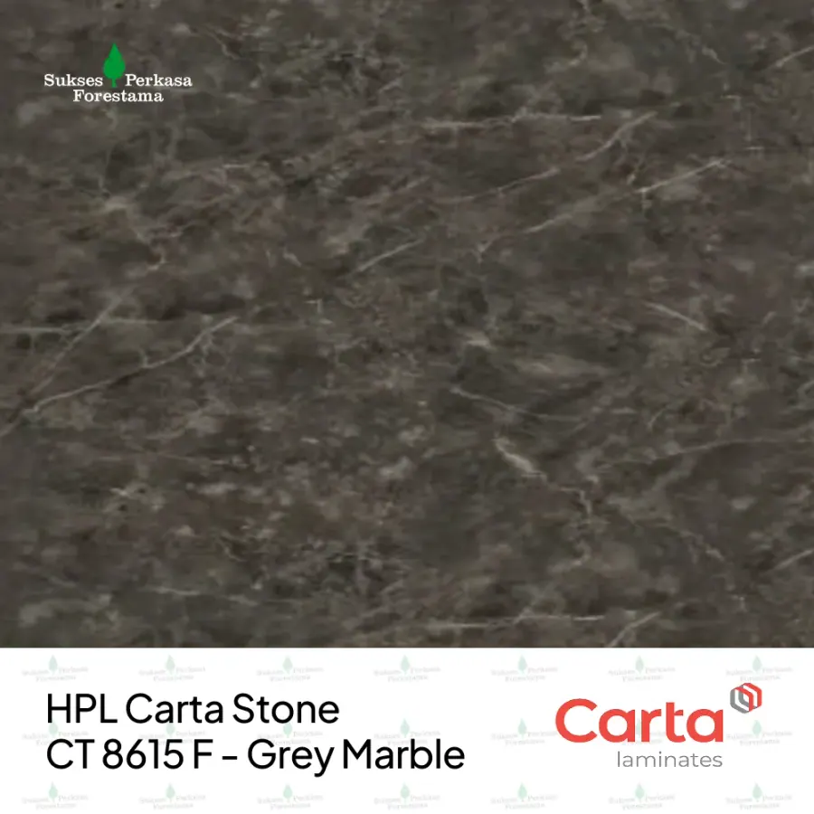 HPL Carta Stone CT 8615 F - Grey Marble