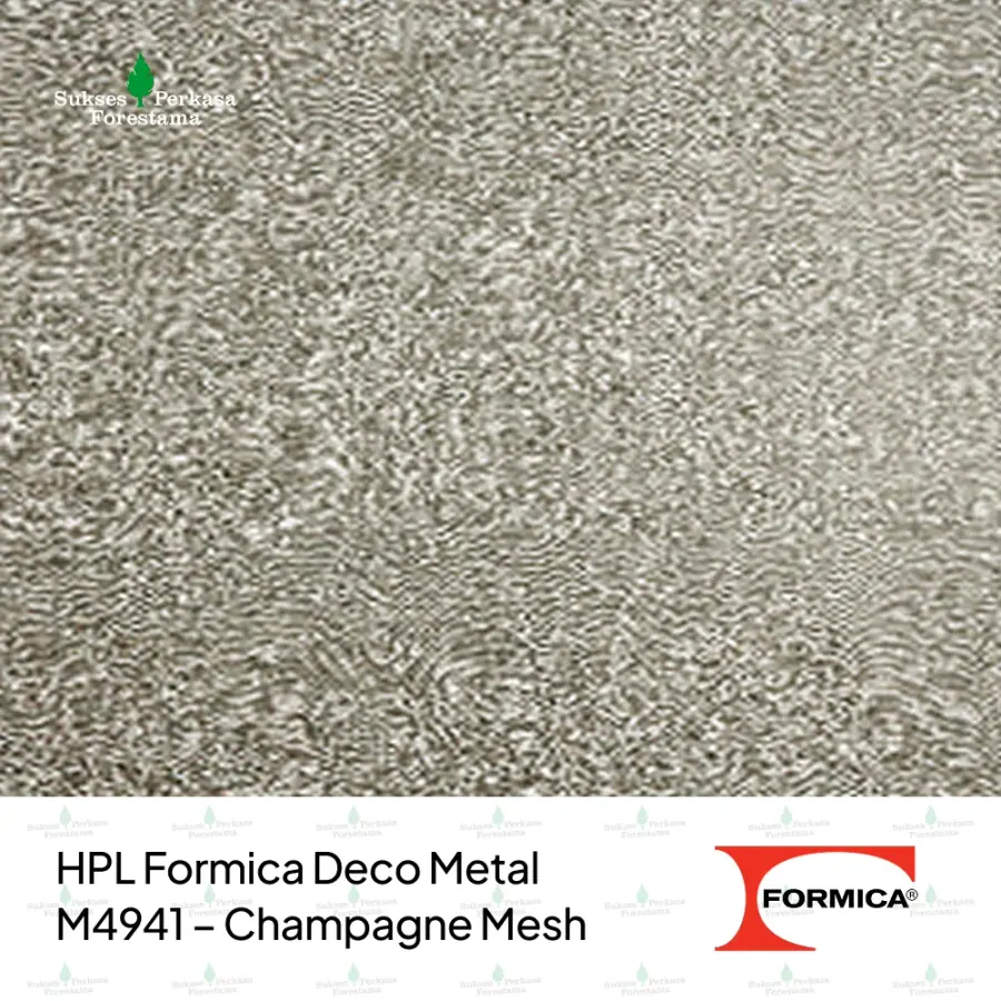 HPL Formica Deco Metal M4941 – Champagne Mesh