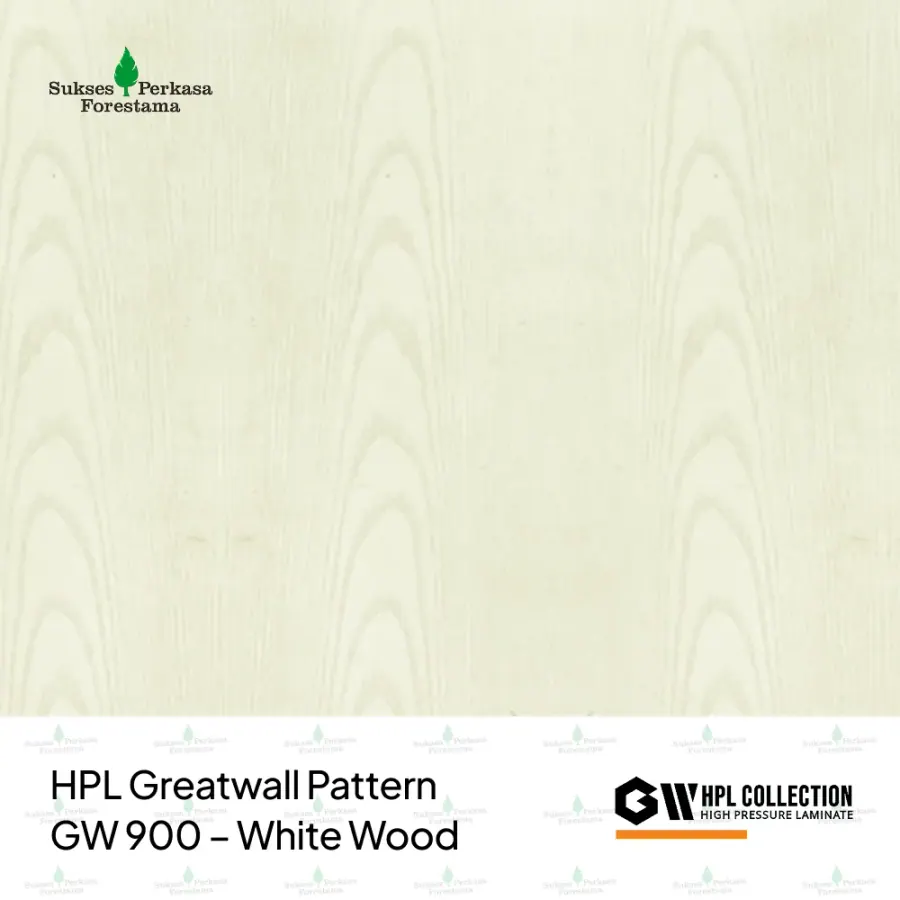 HPL Greatwall Pattern GW 900 – White Wood