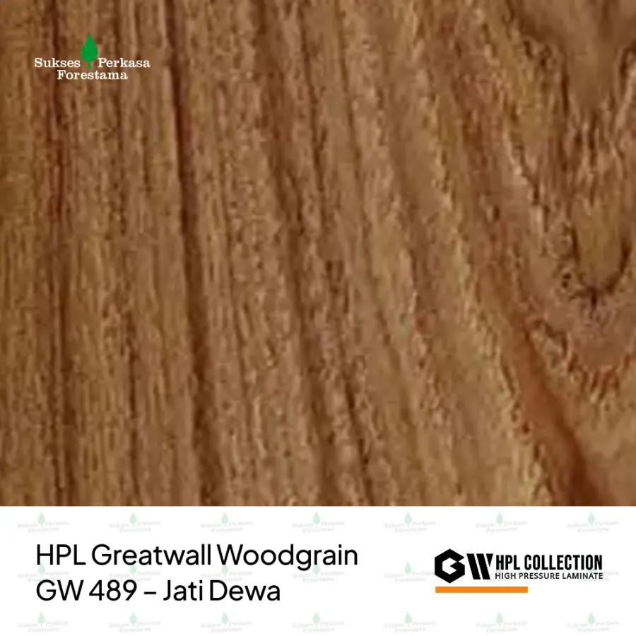 HPL Greatwall Woodgrain GW 489 – Jati Dewa