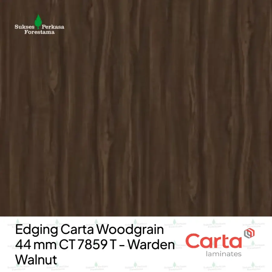 Edging Carta Woodgrain 44 mm CT 7859 T - Warden Walnut